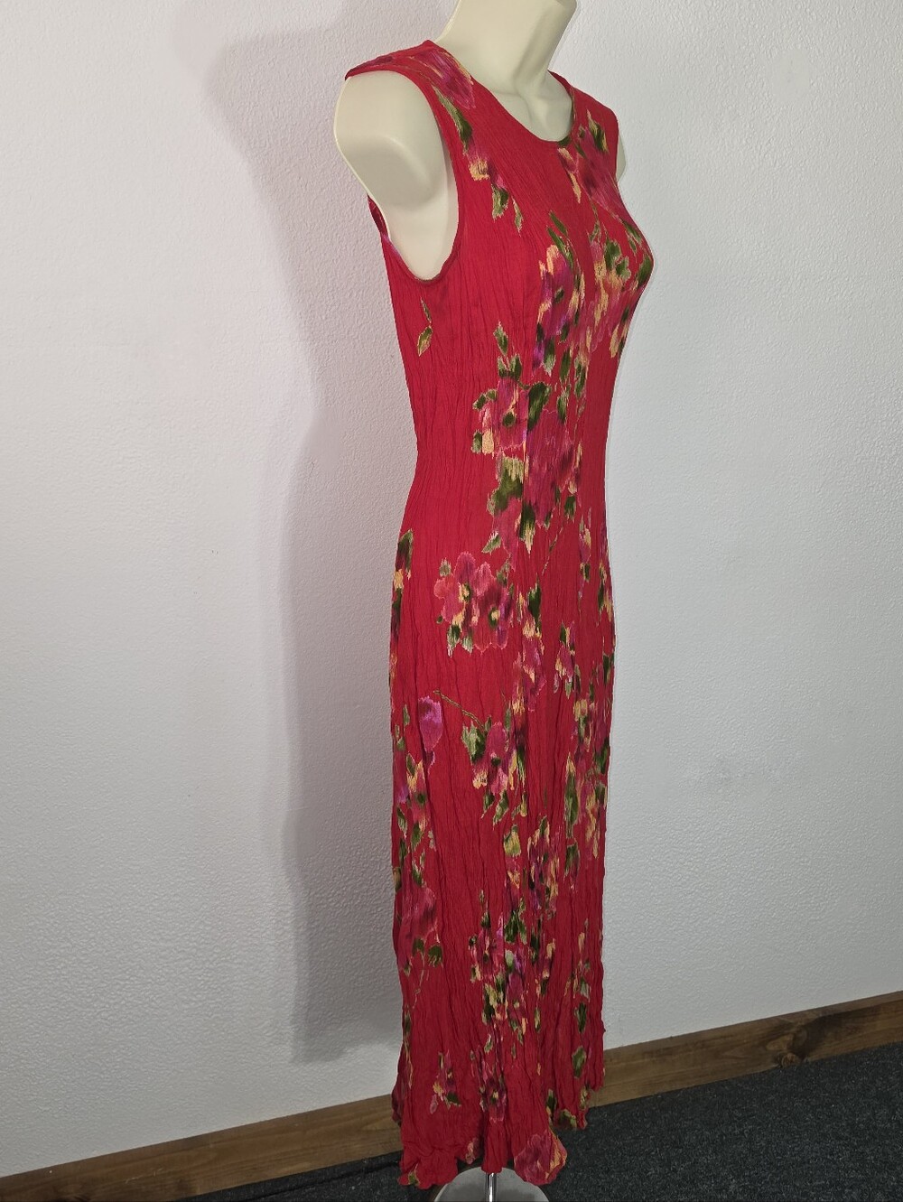 American Angel Dress Midi Tie Back Sleeveless Red Size S Small - Picture 8 of 16